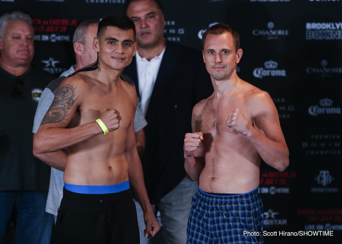 Weigh-in results: Mikey Garcia vs. Robert Easter Jr.