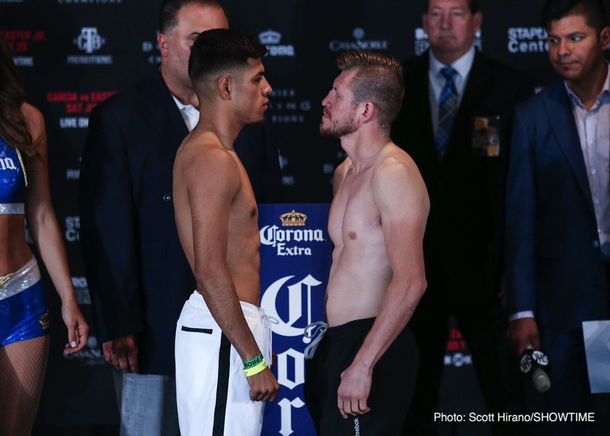 Weigh-in results: Mikey Garcia vs. Robert Easter Jr.