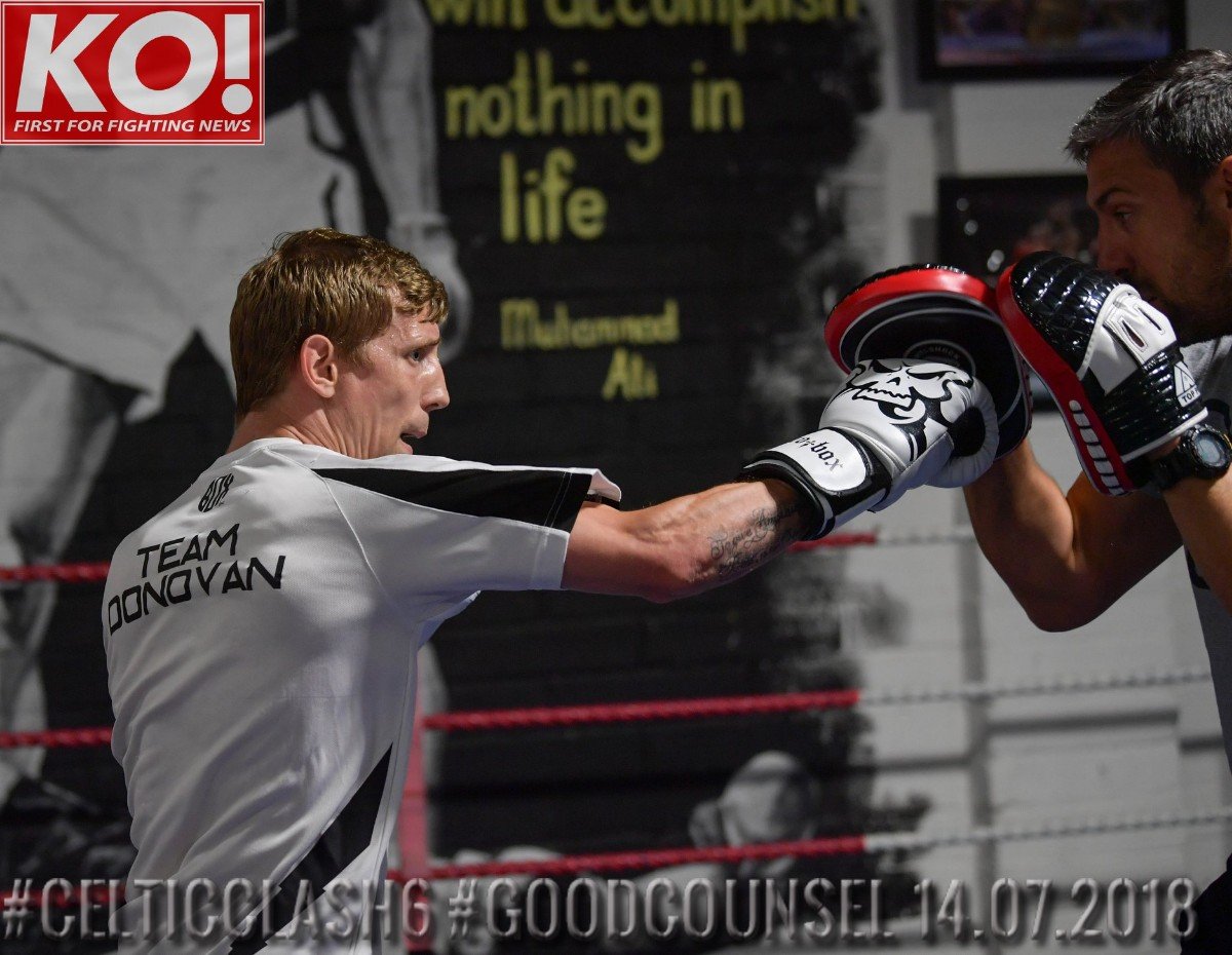 Eric Donovan in action on July 14 Eric Donovan British Boxing Press Room