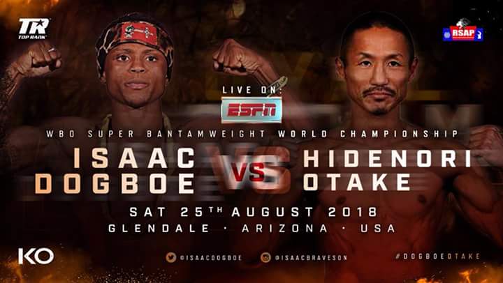 Tickets go on sale Thursday for Dogboe vs Otake, Beltran-Pedraza Aug. 25 fight