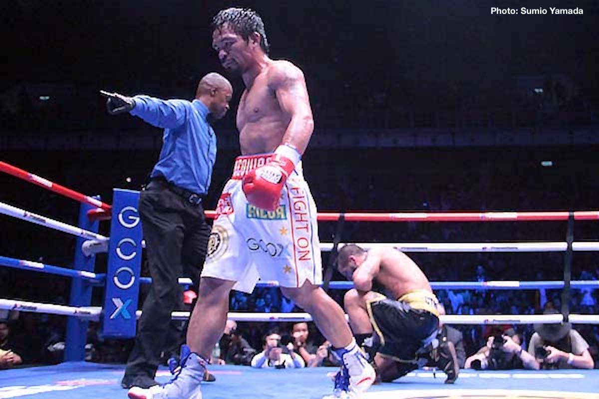 Pacquiao Scores a Devastating, One-Sided 7th-round TKO Victory over Matthysse