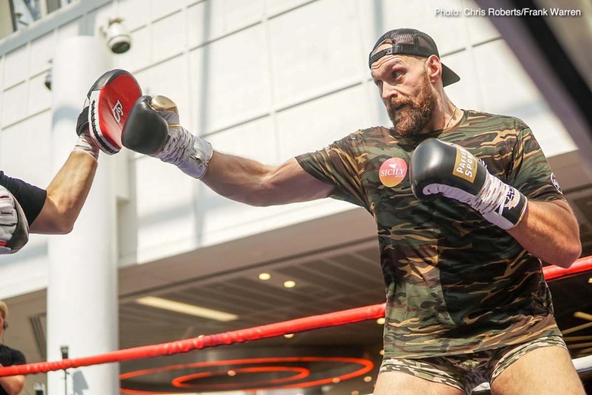 Frampton vs Jackson & Fury vs Pianeta workout photos