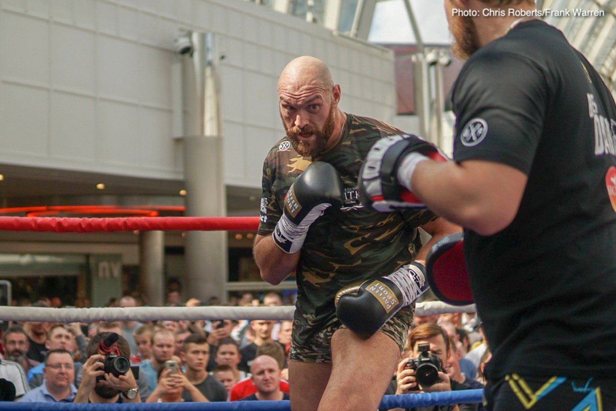 Frampton vs Jackson & Fury vs Pianeta workout photos