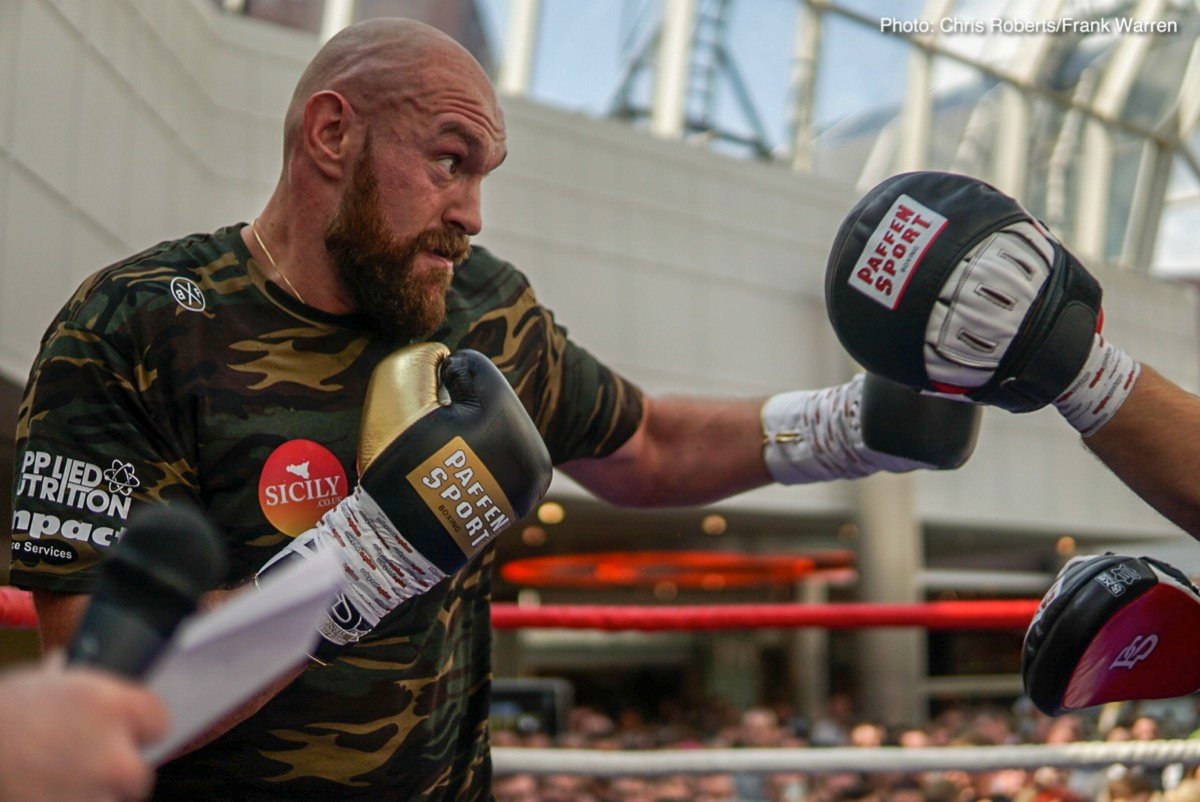 Frampton vs Jackson & Fury vs Pianeta workout photos