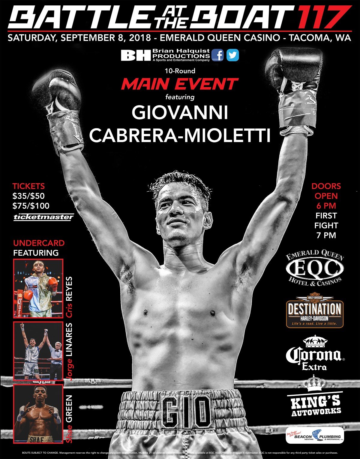 Giovanni Cabrera-Mioletti vs. Carlos Padilla on Sept.8 Carlos Padilla Giovanni Cabrera Mioletti Press Room