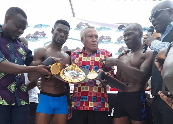 Patrick Allotey, Badru Lusambya on weight for Cabic Fight Night 2 in Accra