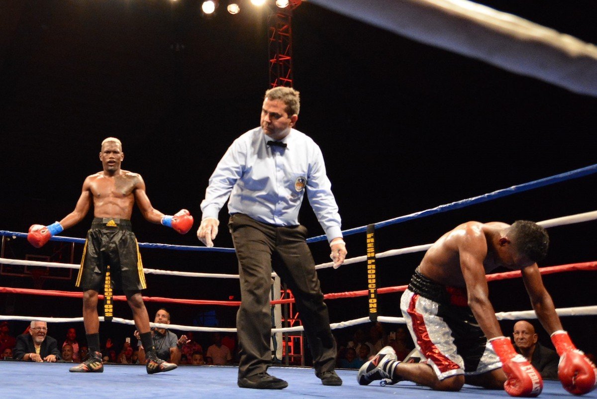 Great night for Fresh Productions Boxing Breidis Prescott Subriel Matías Press Room
