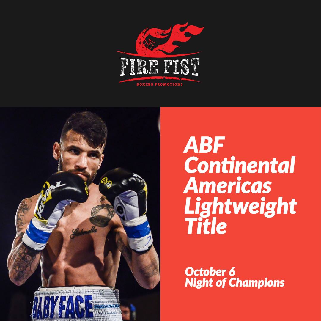 William Silva vs. Jose Forero on Oct.6 Jose Forero William “Babyface” Silva Press Room