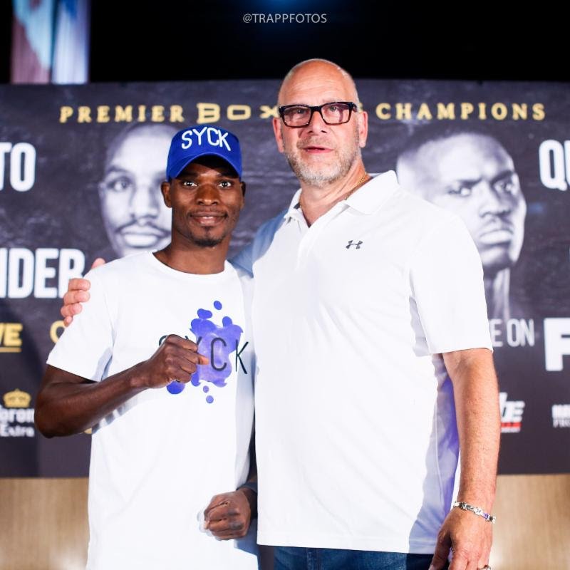 Richard Commey vs. Yardley Cruz this Sat. Richard Commey Yardley Cruz Press Room