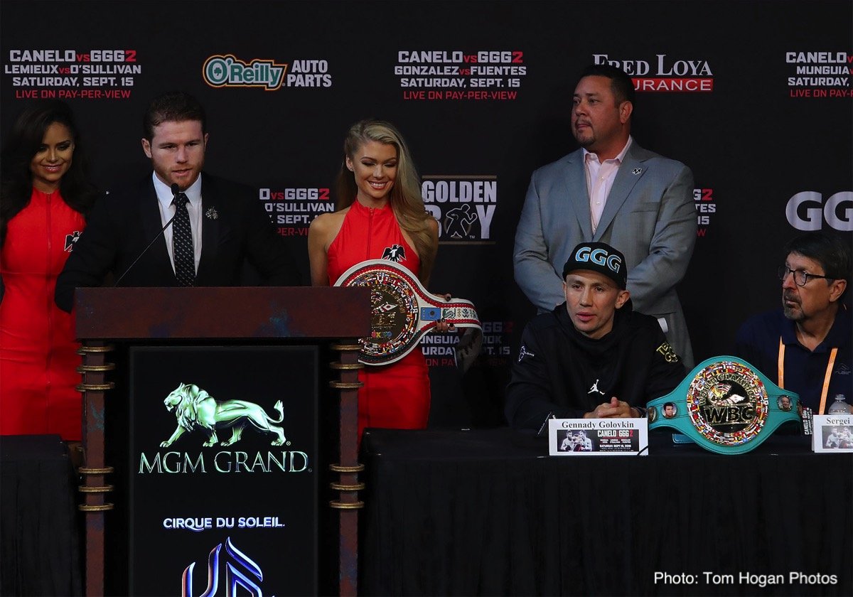 Photos: Canelo, Golovkin 2 final press conference quotes