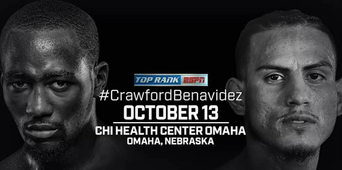 Terence Crawford vs Jose Benavidez Official For Oct. 13, Crawford Renews Contract With Top Rank