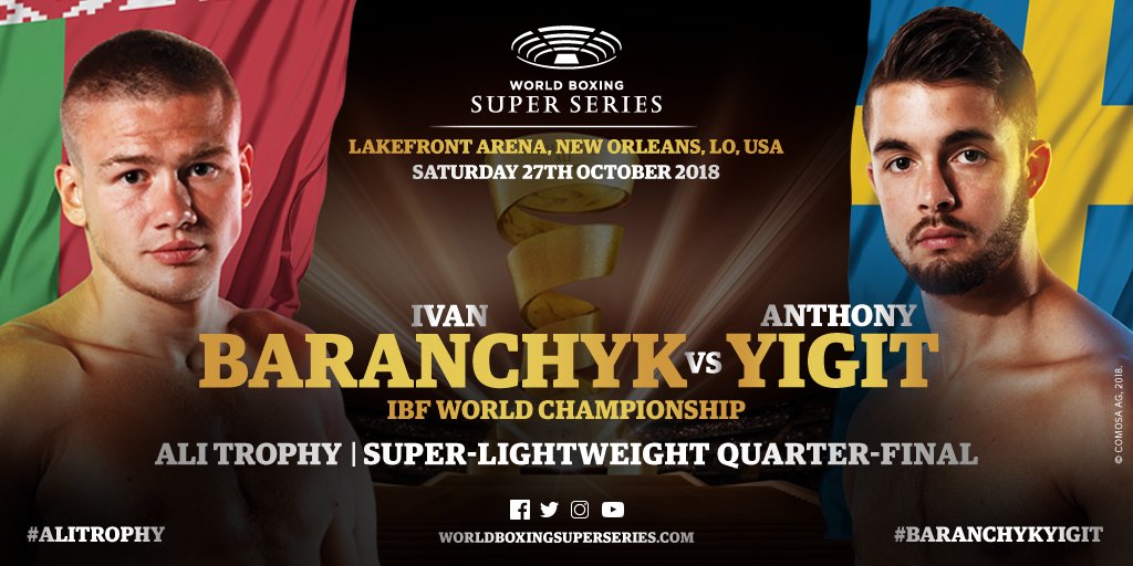 Baranchyk vs Yigit in New Orleans on October 27 Anthony Yigit Ivan Baranchyk Press Room