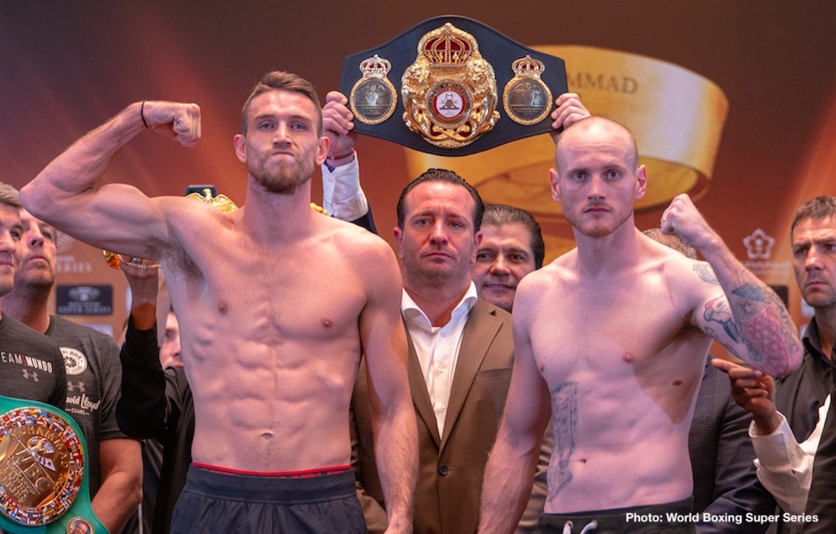 George Groves, Callum Smith make weight ahead of historic Ali Trophy Final