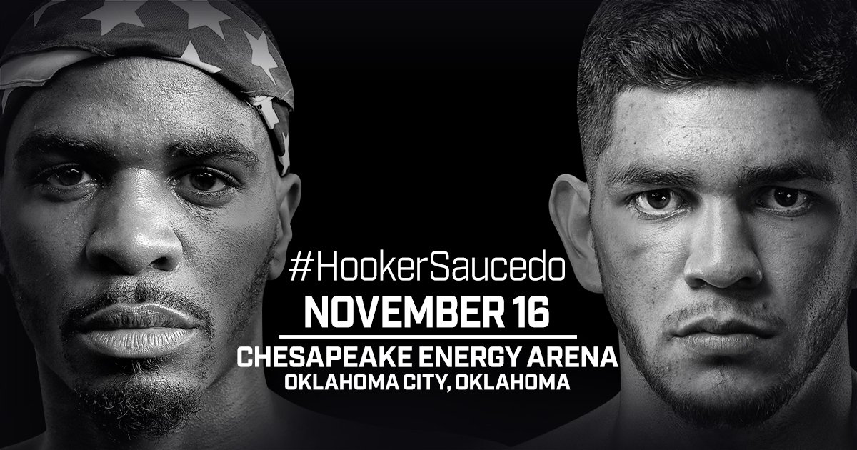 Maurice Hooker vs Alex Saucedo on November 16 in Oklahoma City