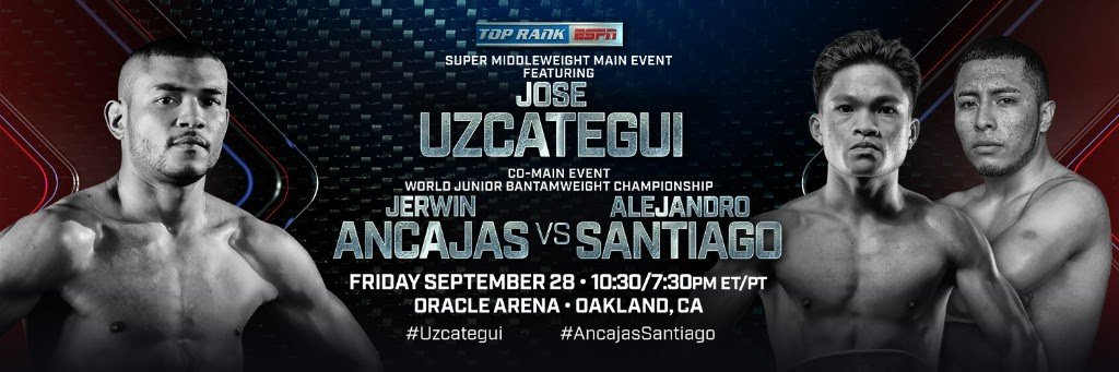 Jose Uzcátegui vs. Ezequiel Maderna undercard for Sept.28 Alejandro Santiago Askhat Ualikhanov Carlos Galvan Ezequiel Maderna Janibek Alimkhanuly Jerwin Ancajas Jose Uzcategui Press Room