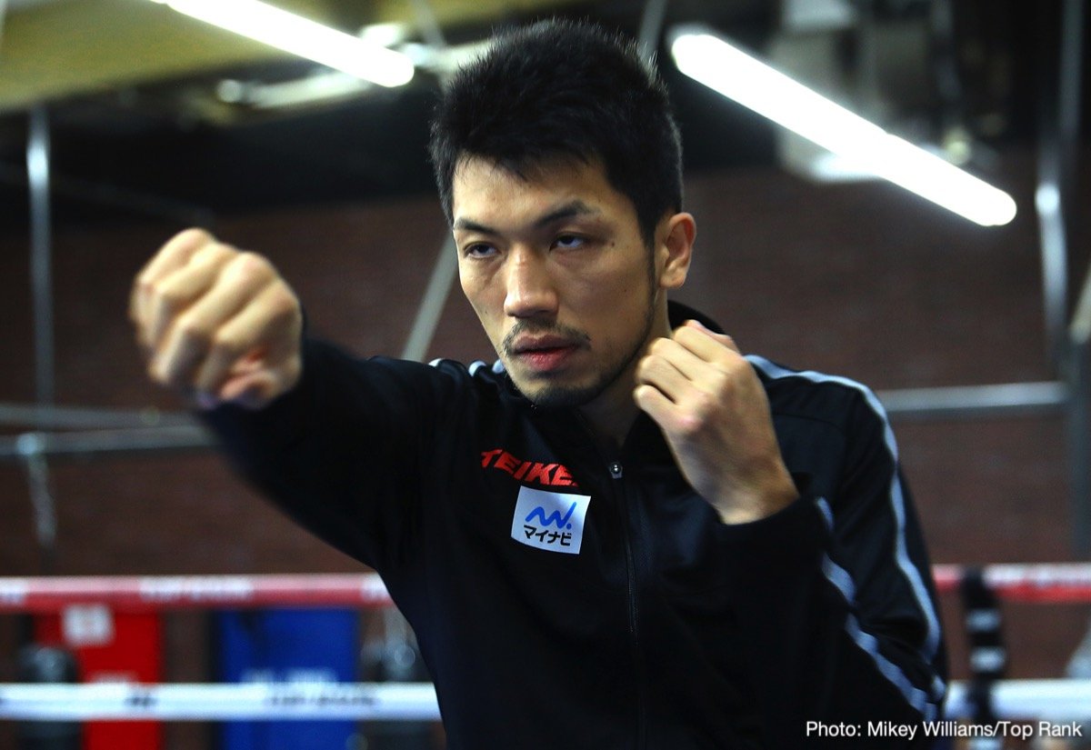 Ryota Murata defends against Rob Brant on Saturday on ESPN+