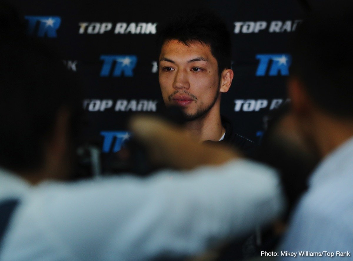 Ryota Murata defends against Rob Brant on Saturday on ESPN+