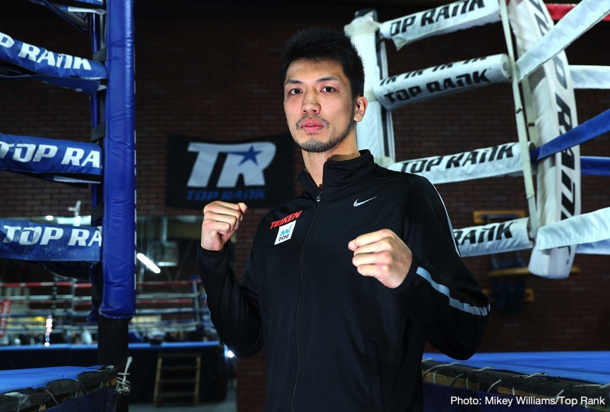 Ryota Murata defends against Rob Brant on Saturday on ESPN+