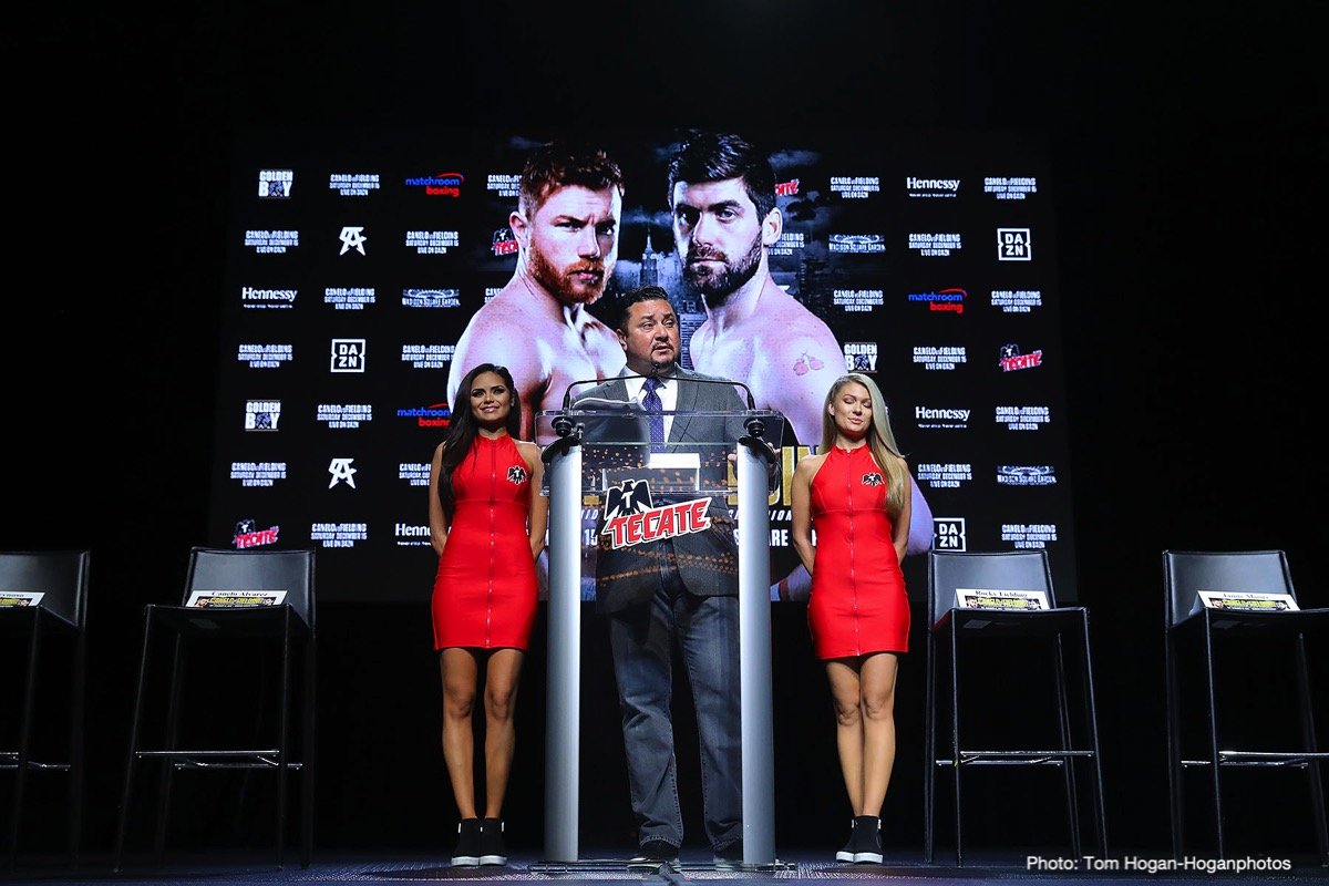 Canelo Alvarez and Rocky Fielding - New York City press quotes