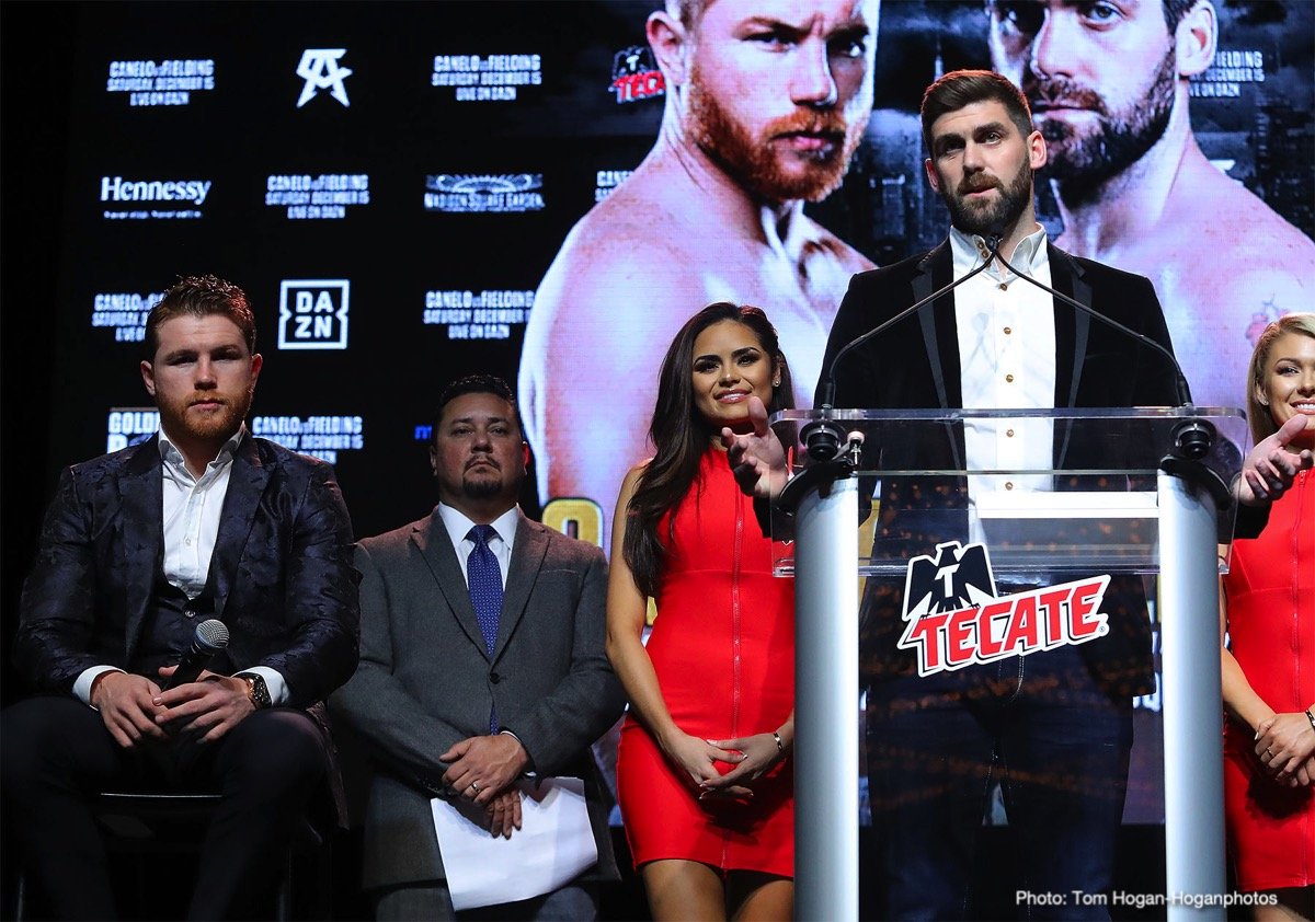 Canelo Alvarez and Rocky Fielding - New York City press quotes