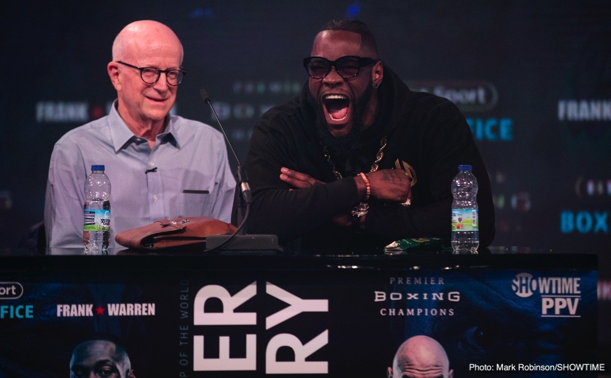 Wilder, Fury trash talk at London press conference