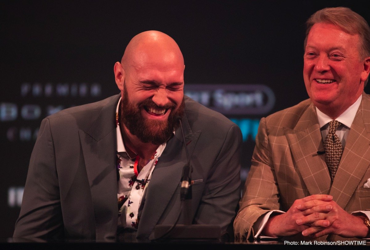 Wilder, Fury trash talk at London press conference