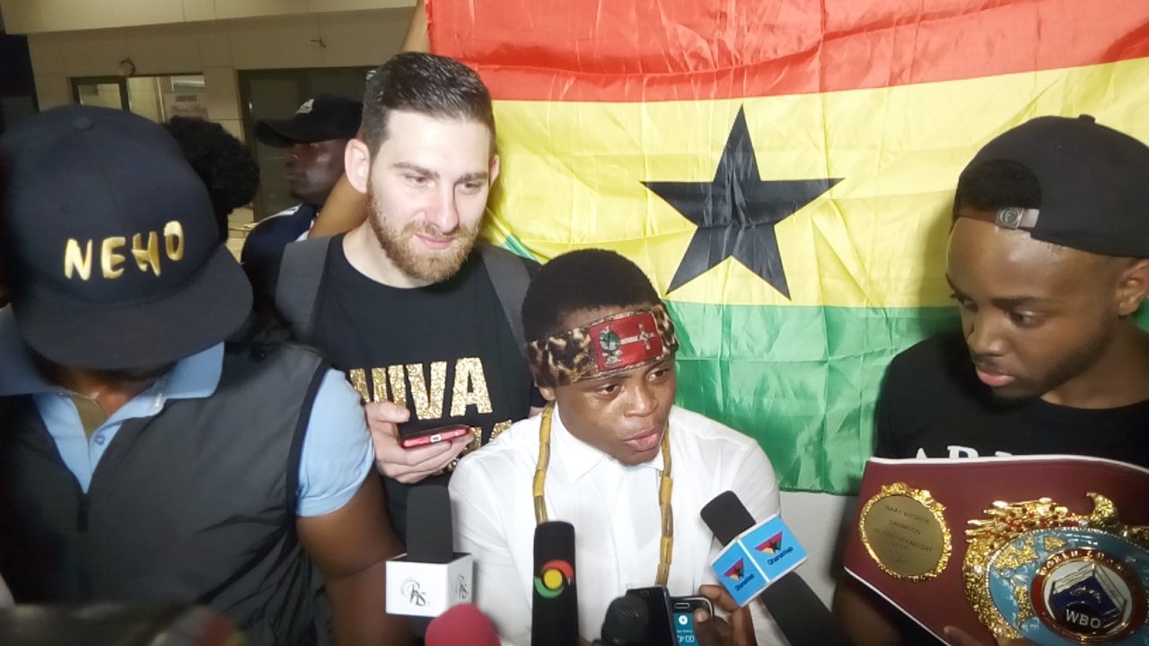 WBO world champ Isaac Dogboe returns to rousing welcome in Accra, confirms admission to Penn State University