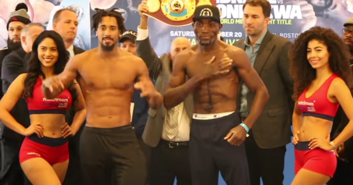 Andrade vs Kautondokwa, Farmer vs Tennyson Weigh-In Results