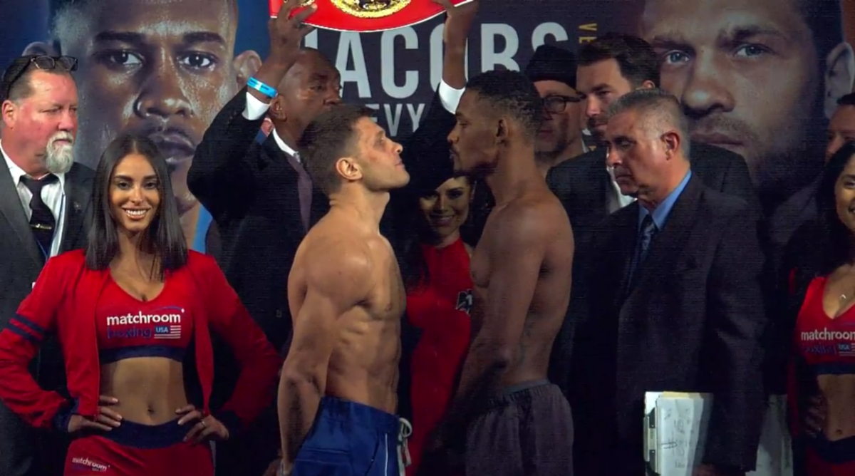 Jacobs vs Derevyanchenko Weigh-In Results