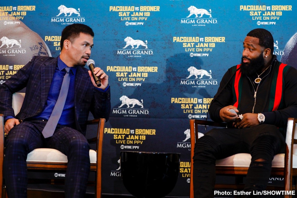 Pacquiao vs. Broner - Los Angeles press conference quotes