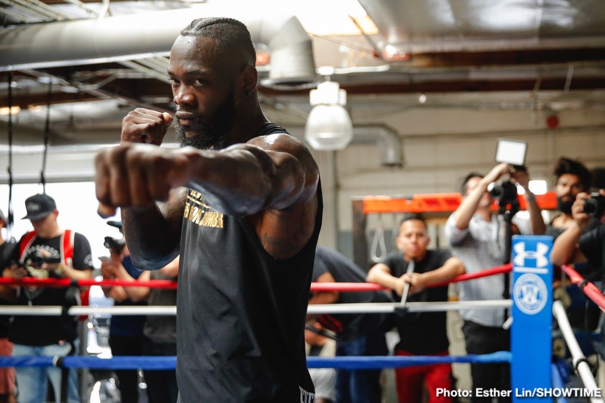 Deontay Wilder: I'm going to knock Tyson Fury's lights out