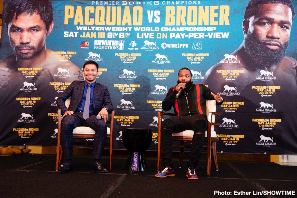 Pacquiao vs. Broner - Los Angeles press conference quotes