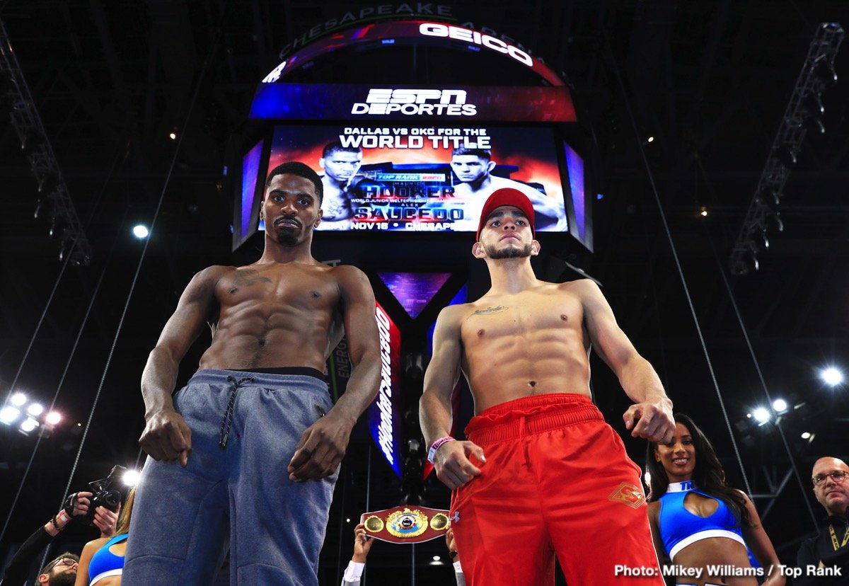 Alex Saucedo vs Maurice Hooker ESPN - Weights