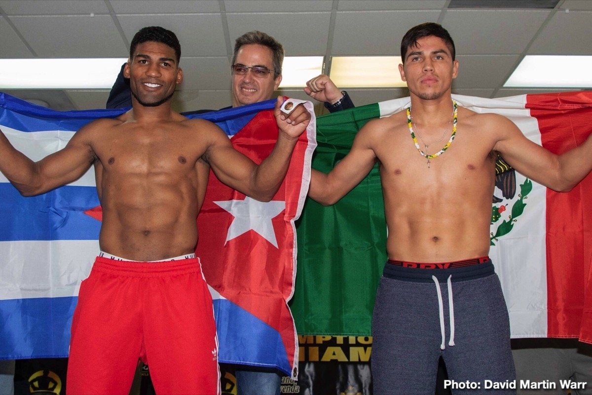 Yuriorkis Gamboa vs Miguel Beltran - Weigh-In Results