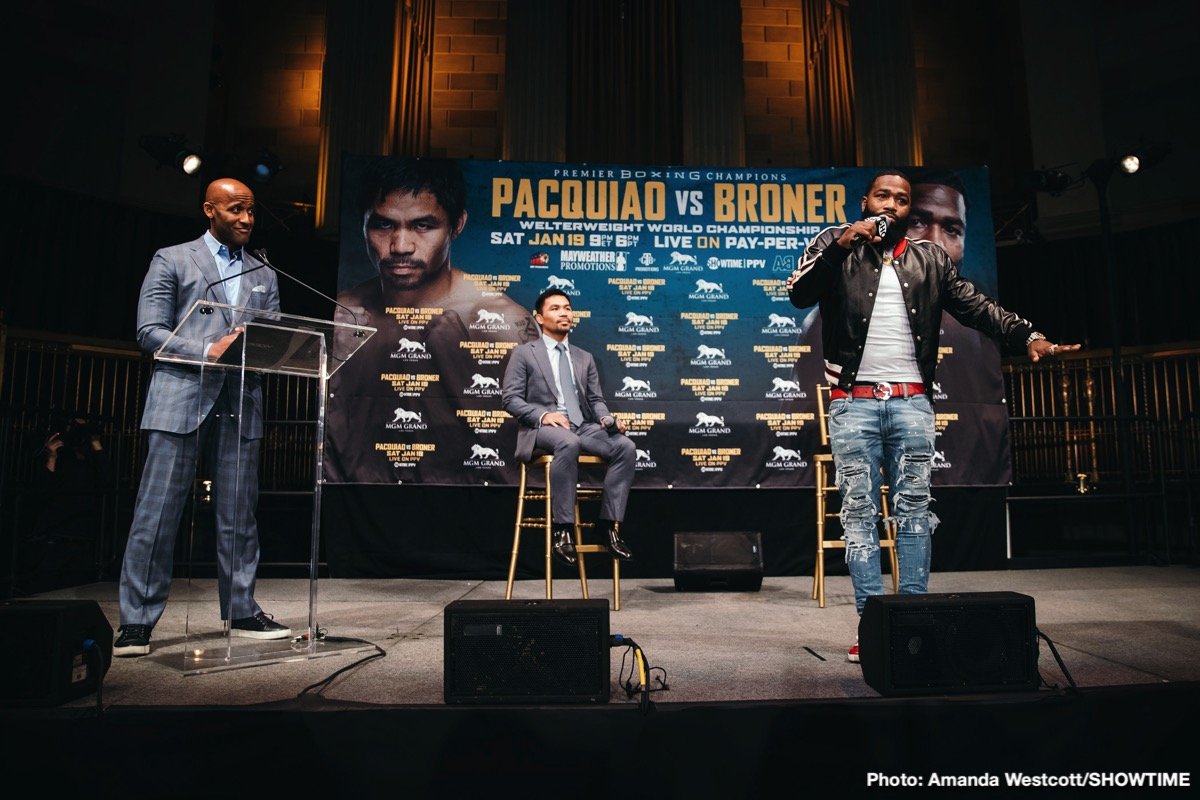 Manny Pacquiao faces Adrien Broner in Las Vegas on Jan.19