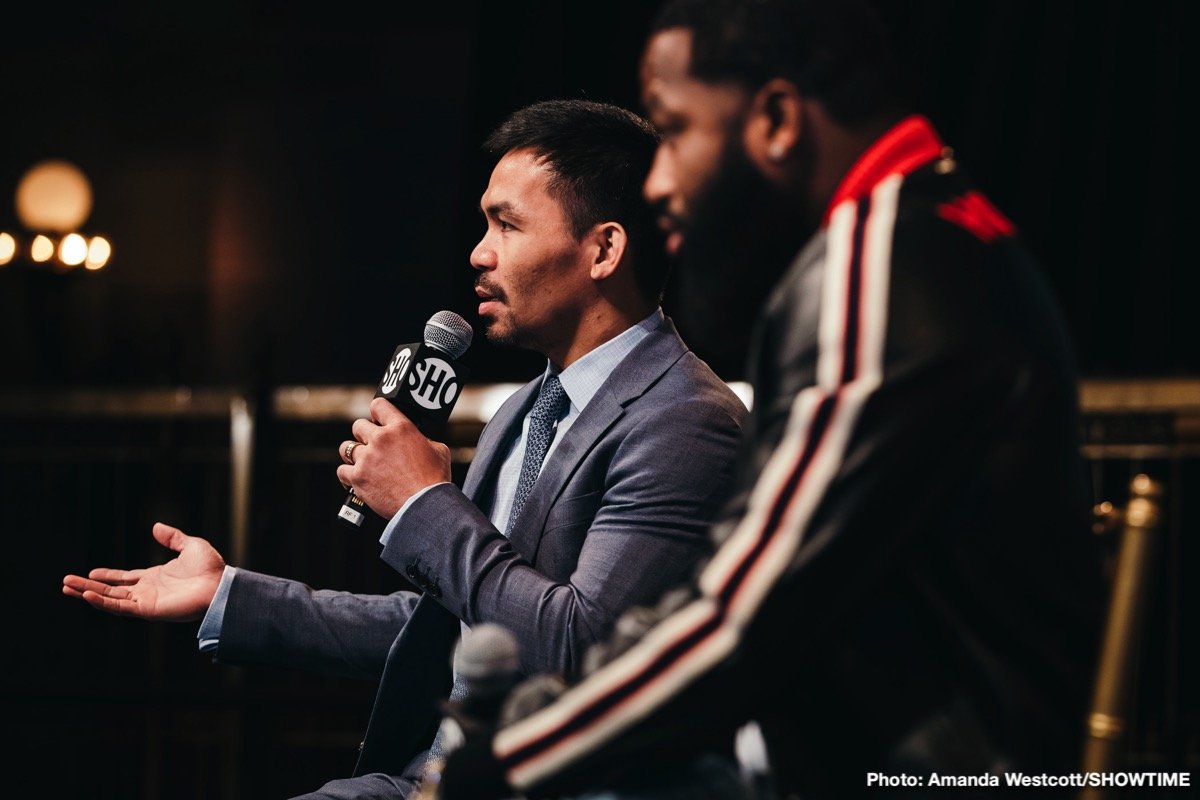 Manny Pacquiao vs Adrien Broner - New York City press tour quotes