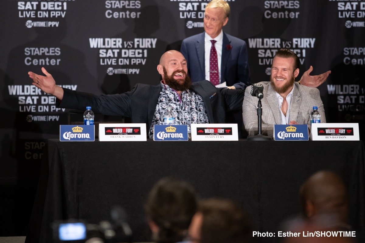 Deontay Wilder and Tyson Fury ready to battle on Saturday