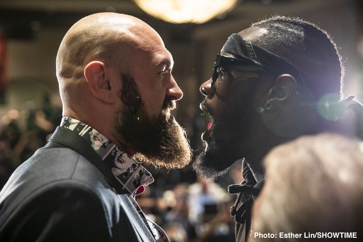 Deontay Wilder and Tyson Fury ready to battle on Saturday — Boxing News1200 x 800