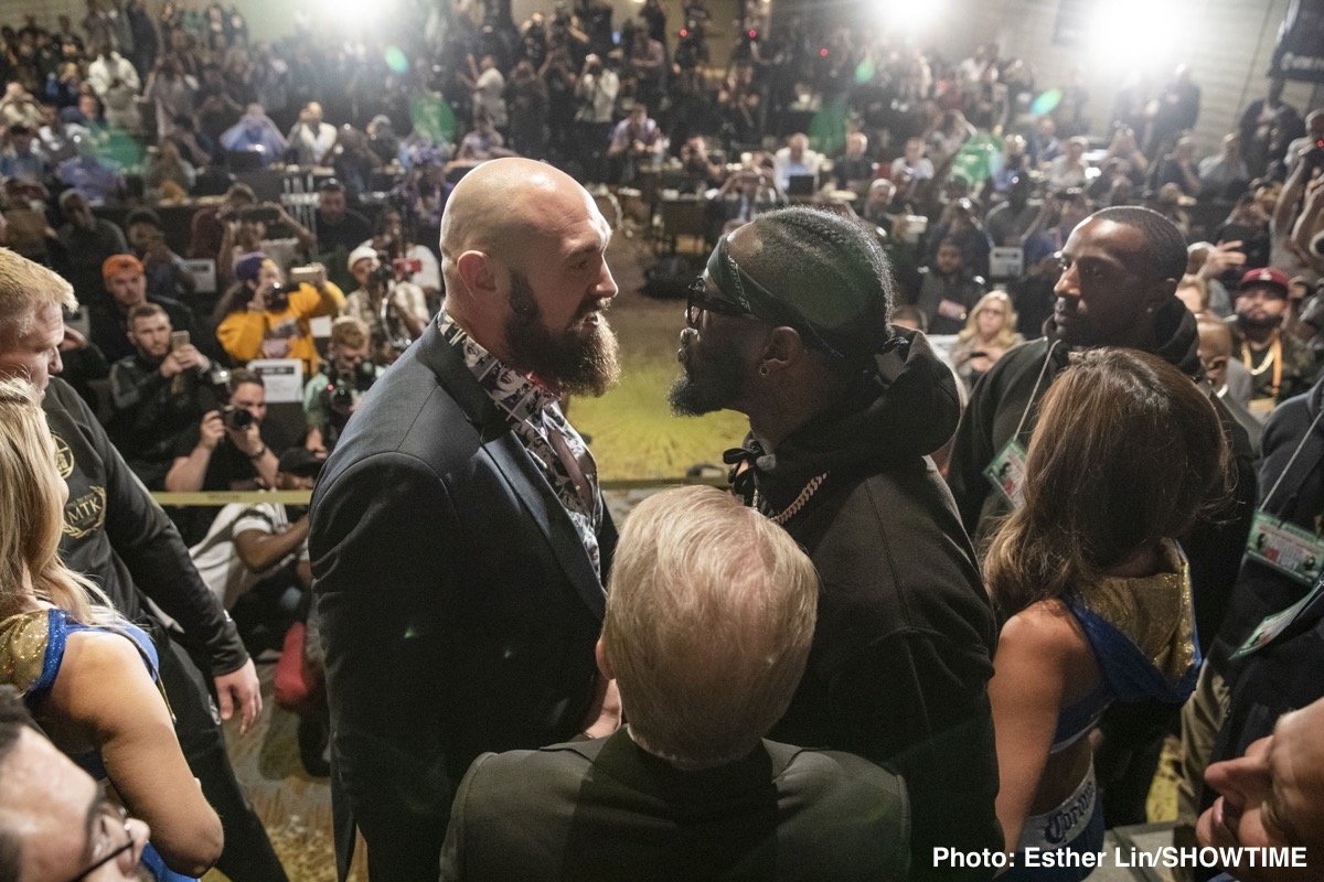 Deontay Wilder and Tyson Fury ready to battle on Saturday