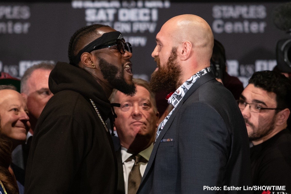 Tyson Fury vs Deontay Wilder: height, weight & reach comparison