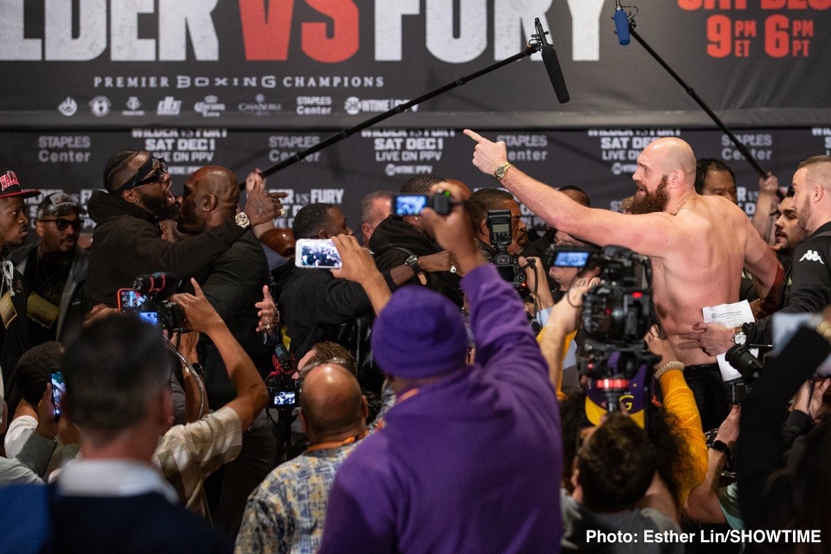 Deontay Wilder and Tyson Fury ready to battle on Saturday