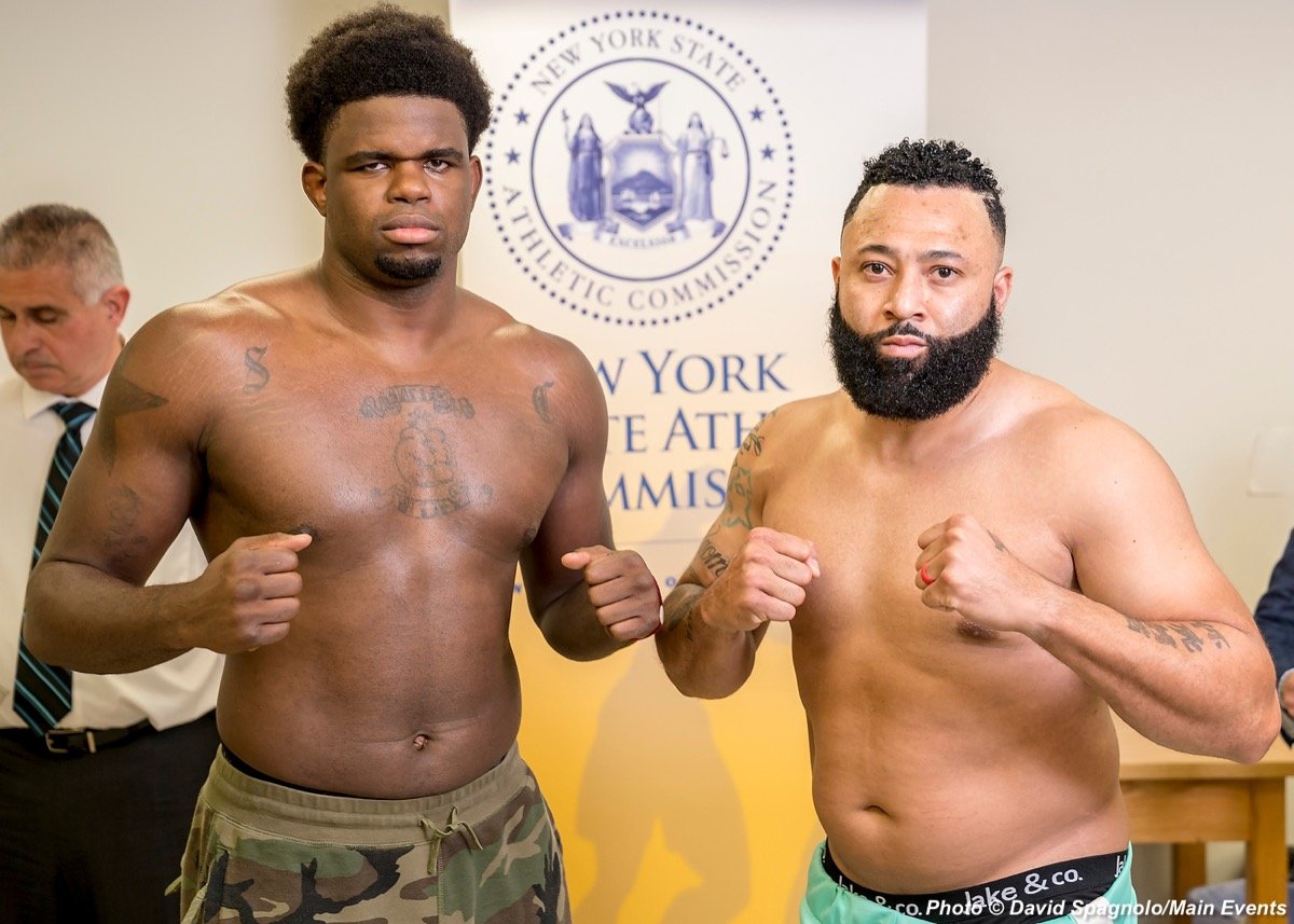Barrera vs Monaghan - Weights