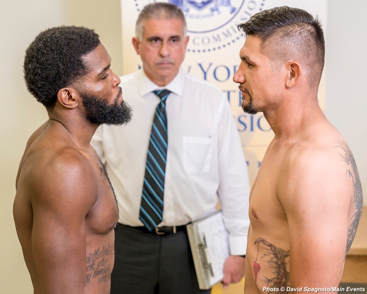 Barrera vs Monaghan - Weights
