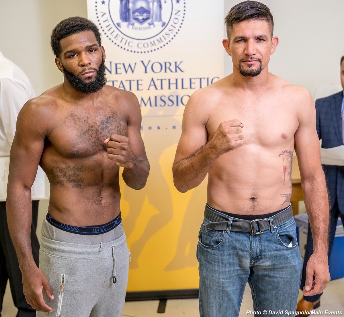 Barrera vs Monaghan - Weights