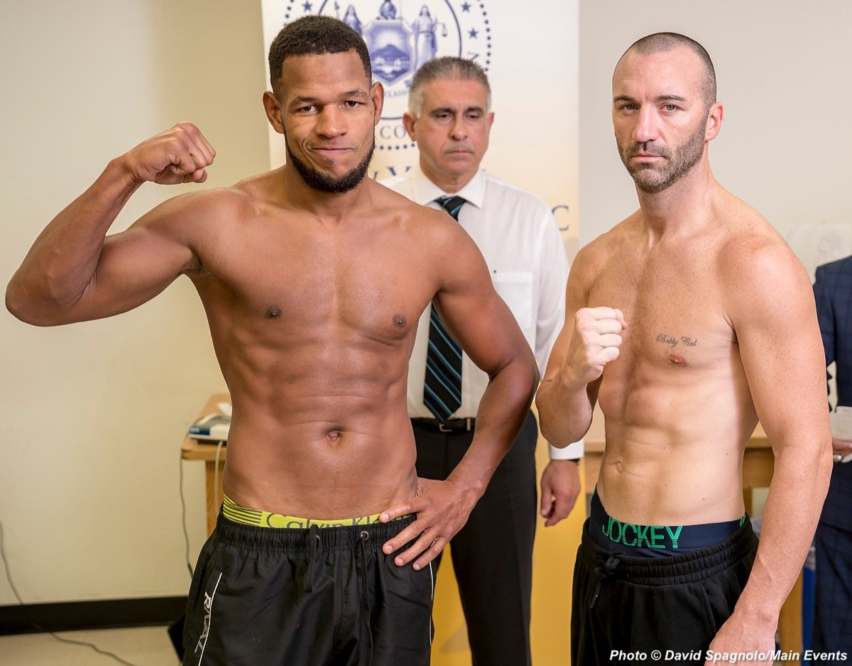 Barrera vs Monaghan - Weights