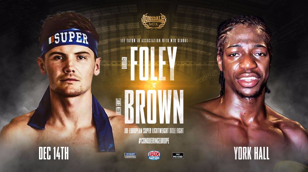 Darragh Foley vs. Akeem Ennis Brown on Dec.14 Akeem Ennis-Brown Darragh Foley British Boxing Press Room