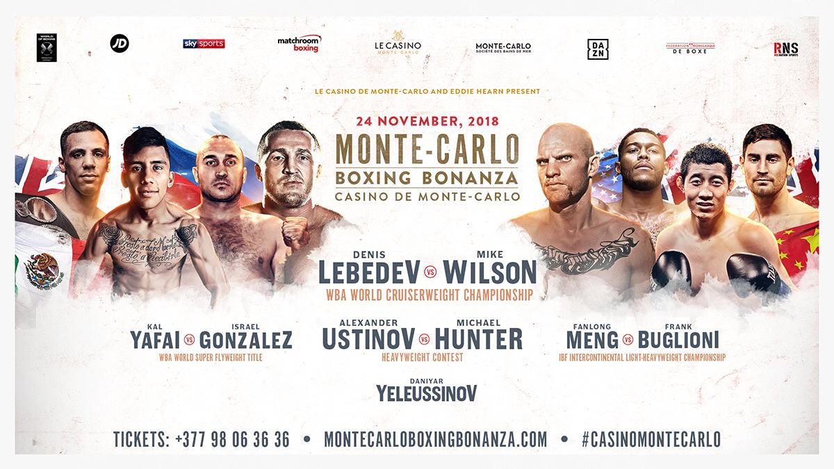 Big Fight Card In Monaco This Saturday, From Super-Fly To Heavyweight