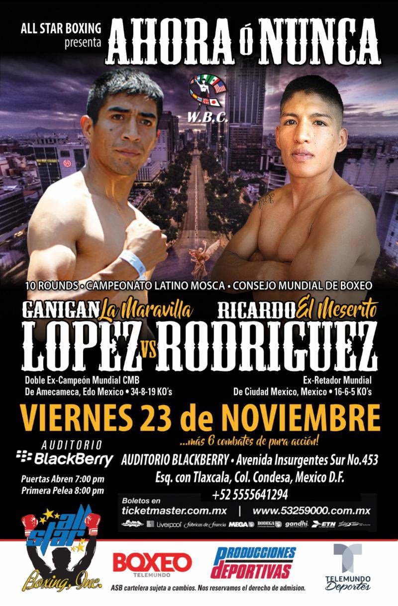 Ganigan Lopez faces Ricardo Rodriguez on 11/23 Ganigan Lopez Ricardo Rodriguez Press Room