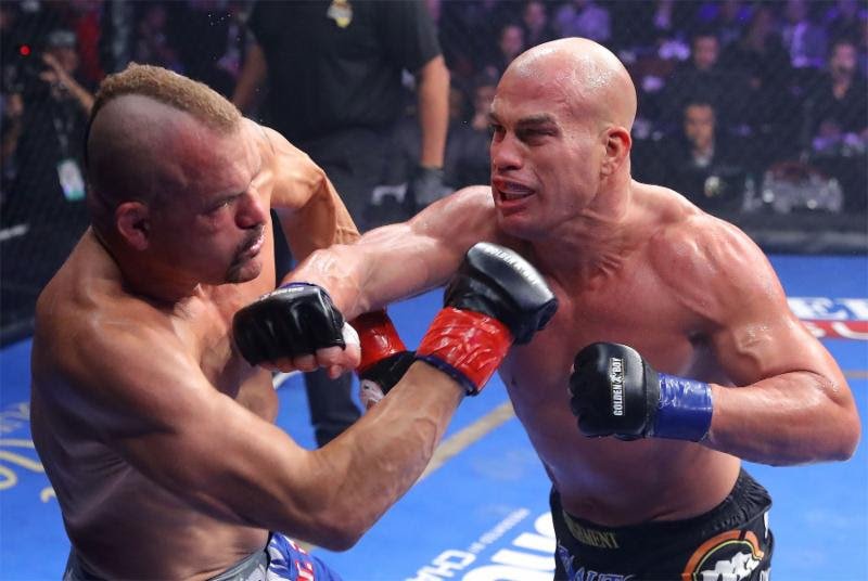 RESULTS: Tito Ortiz stops Chuck Liddell Chuck Liddell Tito Ortiz MMA News Press Room