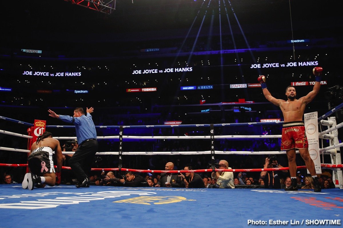 RESULTS: Joe Joyce Scores Impressive One-Round Win Over Joe Hanks On Wilder-Fury Card